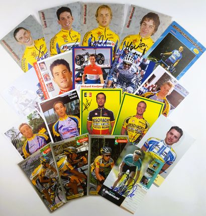 null MISCELLANEOUS 2003 - Set of 78 autographs on photos, postcards or illustrated...