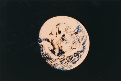 null NASA. View of the Earth from space. Circa 1972. Posterior chromogenic print...