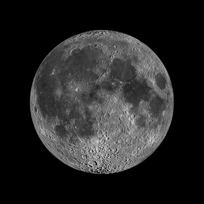 null Nasa. A perfect photograph of "full moon" space made from lunar orbit by the...