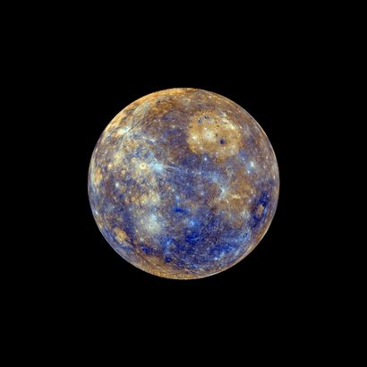 null NASA. Beautiful color view of Mercury produced using images from the color basemap...