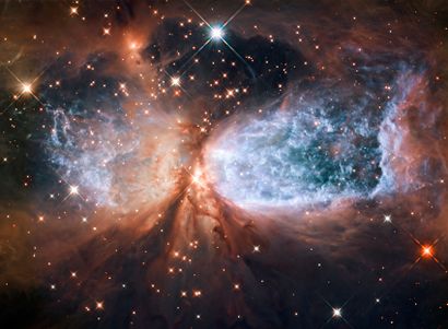 null LARGE FORMAT. Nasa. HUBBLE. Beautiful view of a star forming region in the constellation...