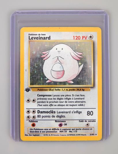 null LEVEINARD Ed 1

Bloc Wizards Set de base 3/102

Carte pokémon en bon état (frottements...