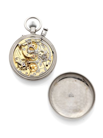 OMEGA Chronographe Olympic
Montre chronographe à rattrapante de poche en acier chromé...