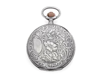 OMEGA Aurait appartenu à Charles Floyl Forsyth Montre chronographe de poche en argent...