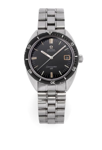 OMEGA Seamaster 120 date - reference 166.027
Steel diving watch with automatic movement.
-...