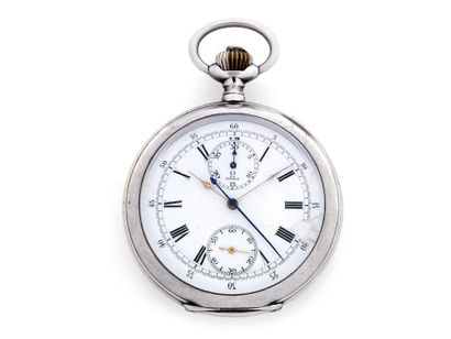 OMEGA Pocket Chronograph
Pocket chronograph watch in silver 900 thousandths with...