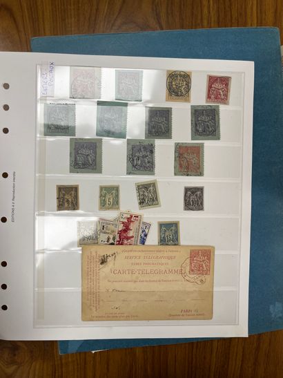 null 4 AlbumsPostal Marks + Classic Letters and SM including PP, Bdx, Colonies, Blue,...