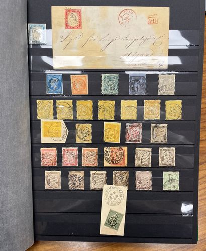 null 2 AlbumsMonaco classical period including study on French and Italian stamps,...