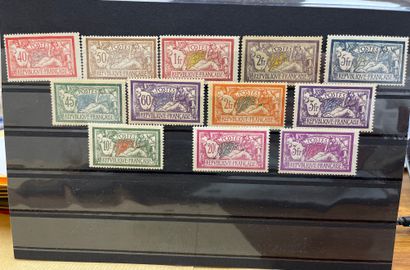 null 1 plateFrance : Lot of stamps type Merson (N°119/123 + 143/145 + 206/208 and...