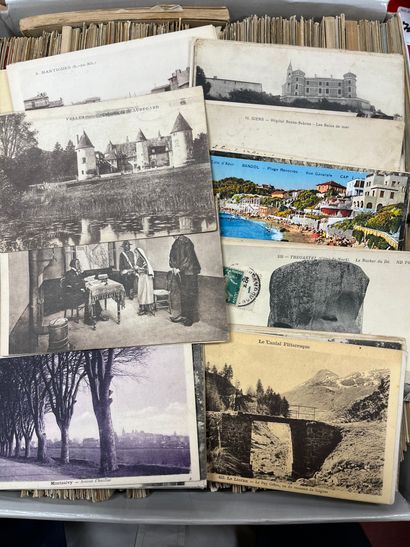 null VracEnsemble de plus de 10.000 cartes postales anciennes, régionales et étr...