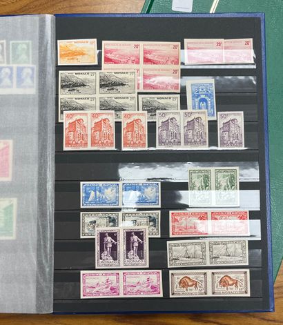 null 2 AlbumsMonaco classical period including study on French and Italian stamps,...