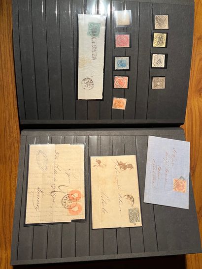 null 1 AlbumSélection de timbres de Col. Générales, Belgique, Pays Bas, Suisse, Espagne,...