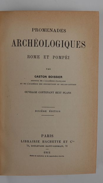 null Boissier : Nouvelles Promenades archéologiques. 

Horace et Virgile - Hachette...