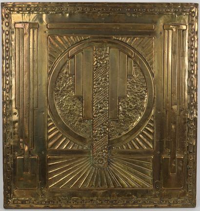 null Element décoratif en cuivre doré repoussé

Style Art Déco

56 x 54 cm