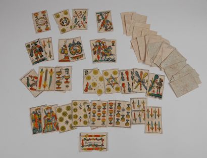 null Tarot deck XIXth century, "La Rochelle". 

Imcomplete, accidents