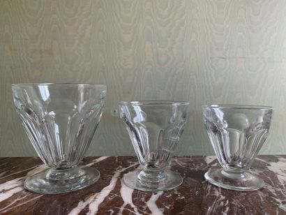 null Part of glass service in the taste of Harcourt model including 3 water glasses,...
