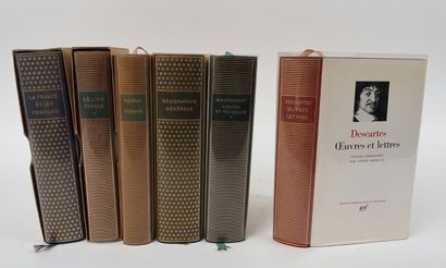 null NRF, La Pléiade 

6 books : 

- Descartes, Works and letters 

- Maupassant,...