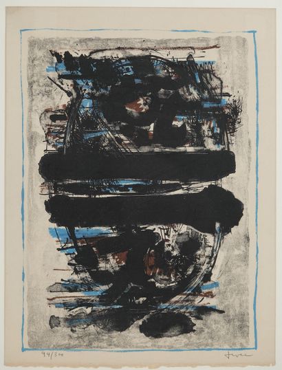 null John Harrison Levee (1924-2017)

Abstract composition

Lithograph on paper,...