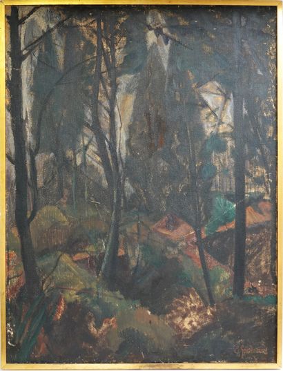 Emmanuel Gondouin (1883-1934)

Wooded Landscape

Oil...