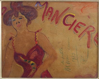 null Augustin Grass-Mick (1873-1963) 

"Little Mora", 1913 

Oil on cardboard signed...