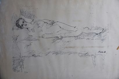 Max Jacob (1876-1944)

Reclining Nude, 1928

Lithograph...