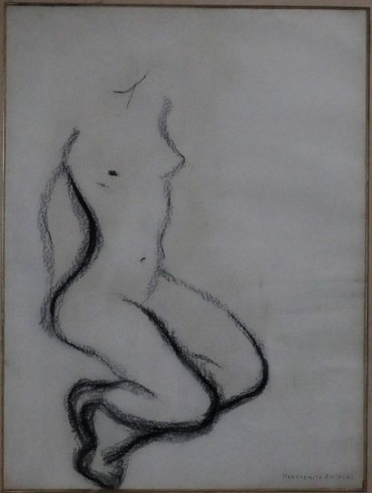 null Marguerite Antoine (1907-1988)

Ensemble de deux dessins de nus sur papier,...
