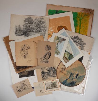 A lot of drawings and prints

including Brasilier,...
