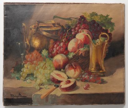 null P. Tourrette (XXth century)

Still life with fruits

Oil on canvas, signed lower...