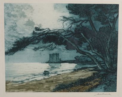 null André Delaistre (1865-1931)

Paysage côtier

Estampe sur papier, signé en bas...