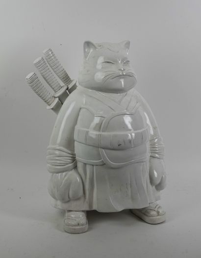 null Hiro Ando (born 1973)

The Sumo Cat, 2006

Painted resin print, signed, dated...