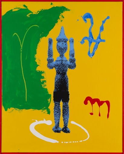 null Patrick MOYA (born 1955)

Moya and the blue Pinocchio, 1998

Acrylic on canvas

Unsigned

80...