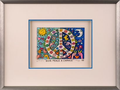 null James RIZZI (1950-2011)

Give Peace a Chance, 2005

Print with relief

Signed...
