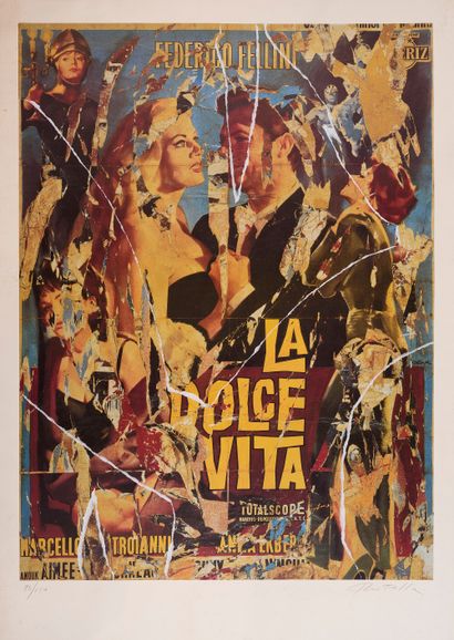 null Mimmo ROTELLA (1918-2006)

La Dolce Vita

Print with manual intervention (lacerations...