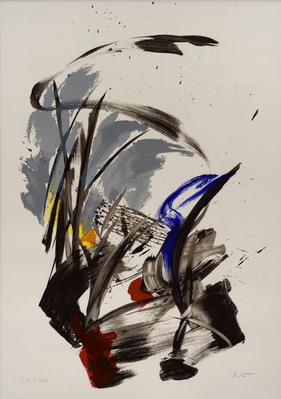 null Jean MIOTTE (1926-2016)

Lyrical Abstraction, circa 1990

Serigraph signed and...