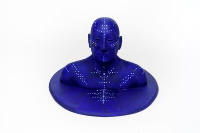 null Maurice MAUBERT (né en 1960)

Cosmos, 2019

Buste en bronze peint en bleu sur...