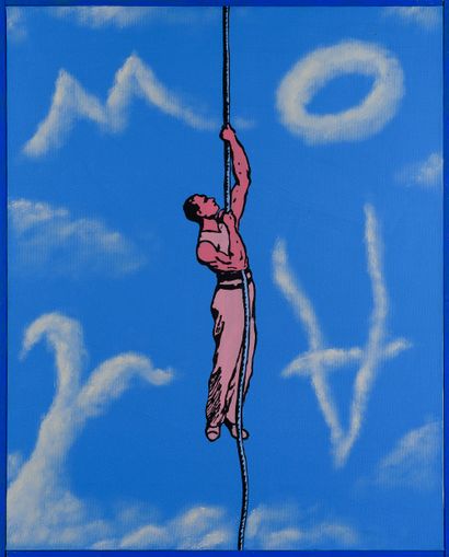 null Patrick MOYA (born 1955)

Moya and the blue rope, 1998 

Acrylic on canvas

Unsigned

81...