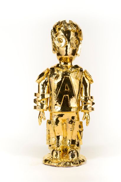 null Patrick MOYA (né en 1955)

Moya robot

Sculpture en céramique dorée 

H : 45...