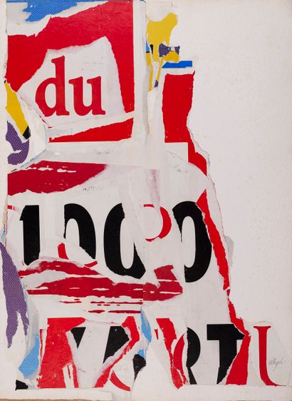 null Jacques VILLEGLÉ (né en 1926)

Affiches lacérées n° 30

Affiche lacérée et collée...