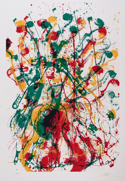 null ARMAN (1928-2005)

String Trio, 1987

Three lithographs

Signed and numbered...