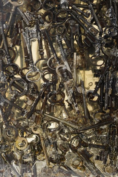 ARMAN (1928-2005) Inclusion of keys, 1968
Accumulation of keys in polyester resin
Unique...