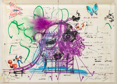 Jean TINGUELY (1925-1991) The Monster in the Forest (Tribute to
Yves Klein), 1973
Silkscreen...