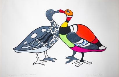 Niki de SAINT-PHALLE (1930-2002) The Lovers, 1995
Print on paper heightened with...