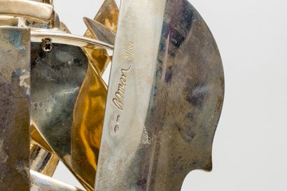 ARMAN (1928-2005) Silver Violin, 2005 Sculpture en argent 925 millième (poids environ...