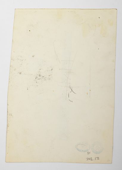 Andy Warhol (1928-1987) Watch (Watch Project), ca. 1958
Ink and wash on paper with...