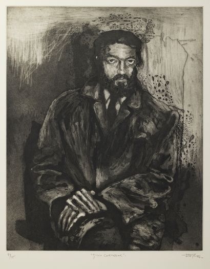 Pablo FLAISZMAN (né en 1970) Julio Cortázar, 2010
Aquatint on paper
Signed, titled...