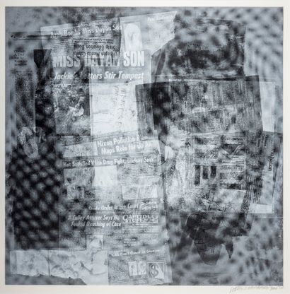 Robert Rauschenberg (1925-2008) Current and Surface Series 8, 1970
Serigraph signed,...