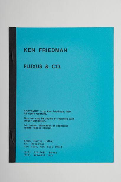 [FLUXUS] Ensemble de quatre imprimés :
- Fluxus Concert, 1991
Magazine Events, Balade,...