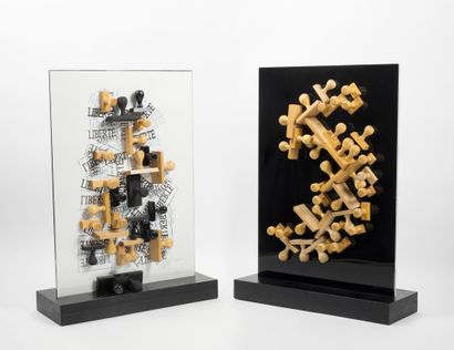 ARMAN (1928-2005) 
Memory of Freedom, 1991



Accumulation of stamps on two Plexiglas...