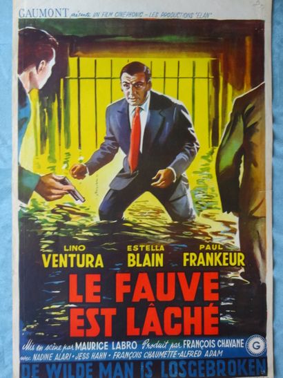  LE FAUVE EST LACHE, 1959 
De Maurice Labro 
Avec Lino Ventura et Estella Blain 
Affiche...