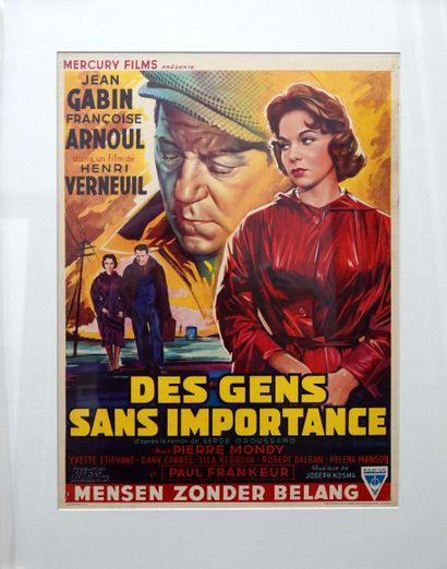  DES GENS SANS IMPORTANCE, 1956 
De Henri Verneuil 
Avec Jean Gabin et Françoise...